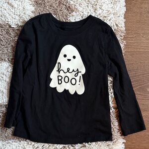 👻 Cat & Jack Black Long Sleeve Ghost Tee